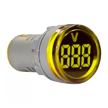Индикатор значения напряжения AD22-RV желтый Энергия - Электрика, НВА - Устройства управления и сигнализации - Сигнальная аппаратура - omvolt.ru